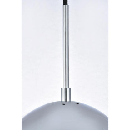 Eclipse 1 Light Chrome Pendant With Clear Glass