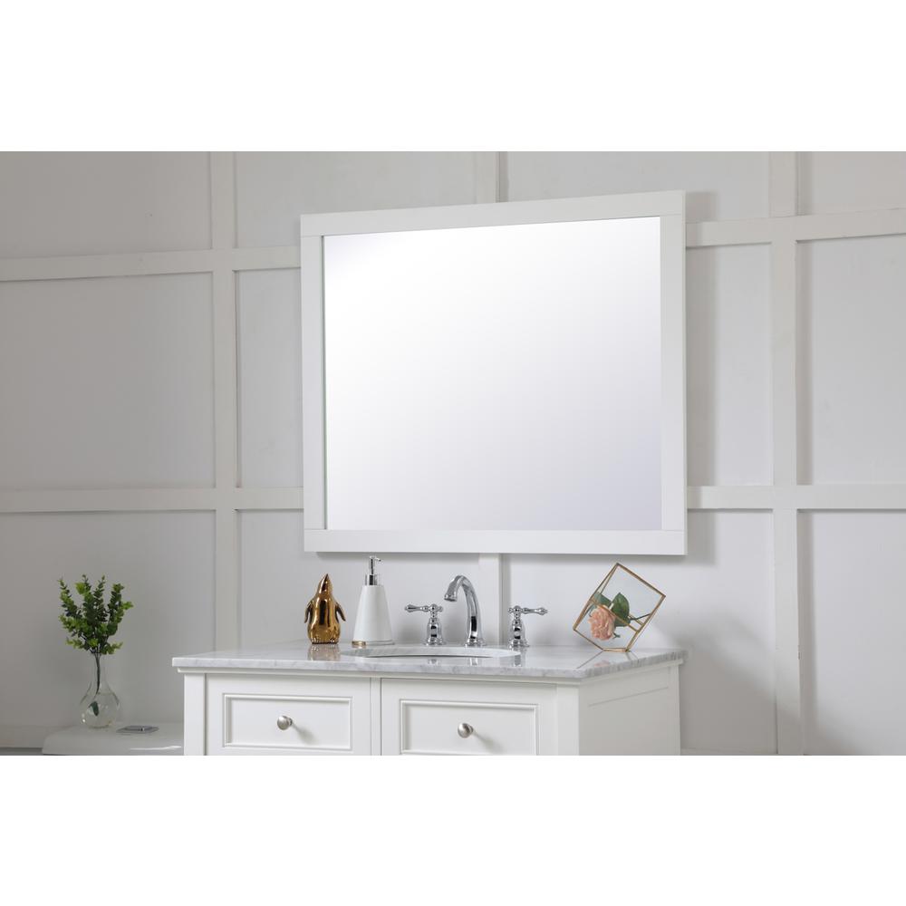 Aqua rectangle vanity mirror 30 inch in White