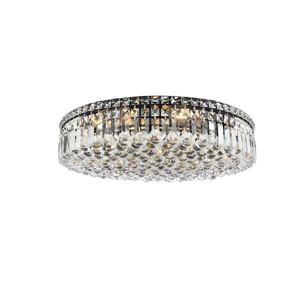 Maxime 24 inch black flush mount
