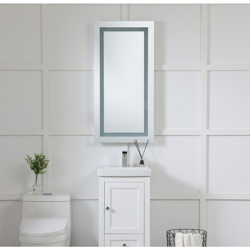 LED Hardwired Mirror Rectangle W20H40 Dimmable 5000K
