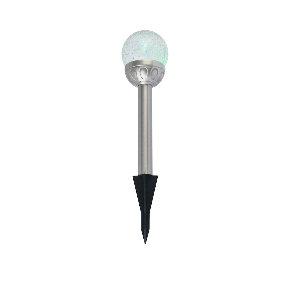 Outdoor Silver Led Rgb Pathway Light In Pack Of 4