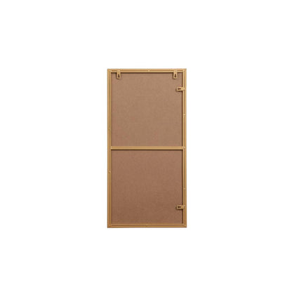 Metal frame rectangle mirror 14x28 inch in brass