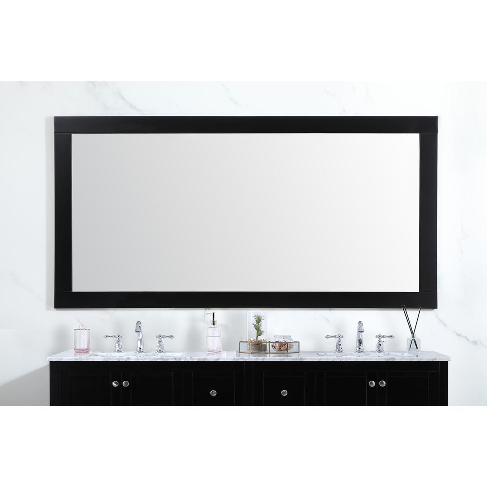 Aqua vanity mirror 72x36 inch in black