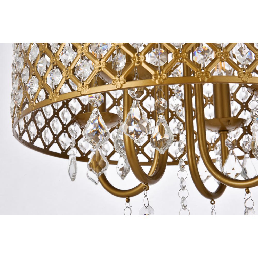 Elise 14 inch pendant in brass