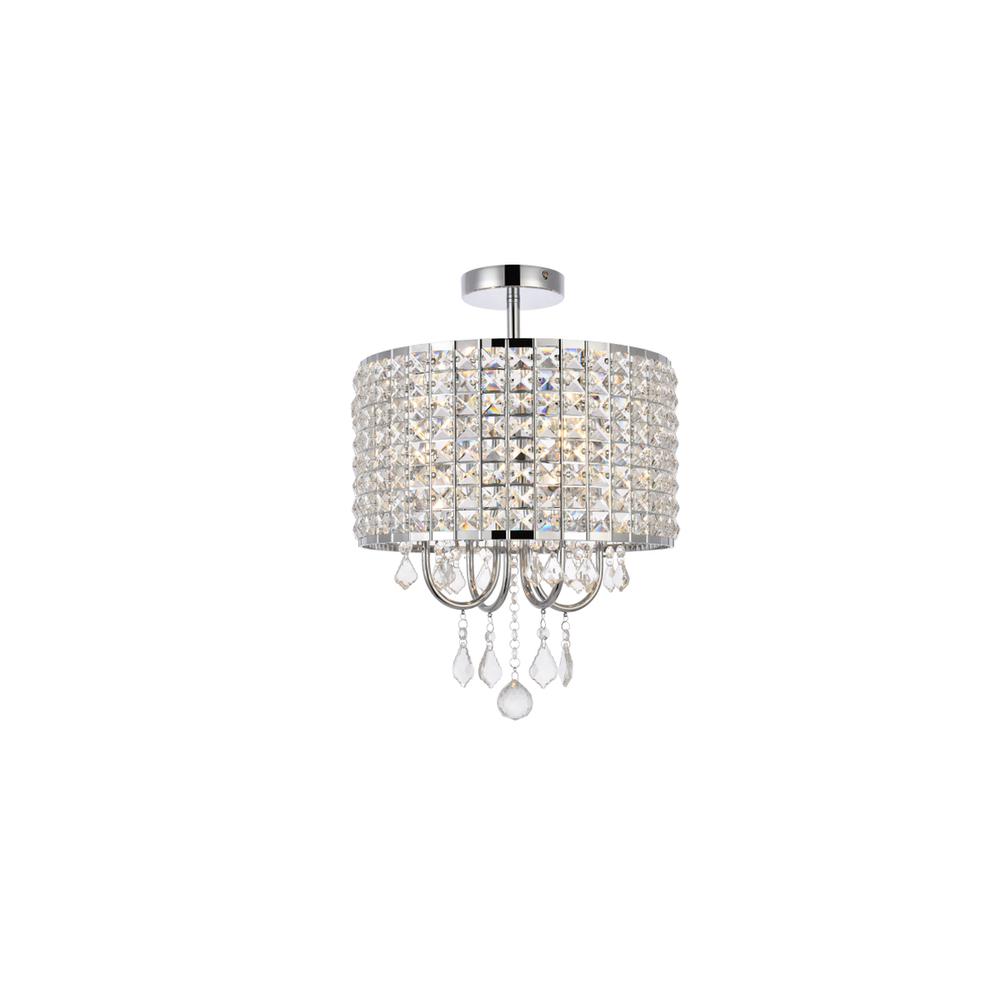 Elise 14 inch flush mount in chrome
