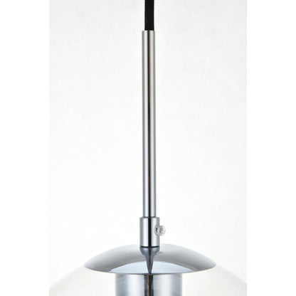 Baxter 3 Lights Chrome Pendant With Clear Glass