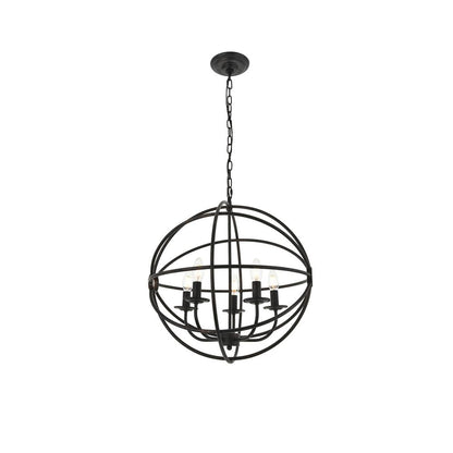 Octavia 5 light dark brown Pendant