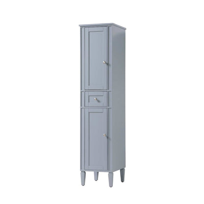 16 inch Bath Storage Cabinet in Grey