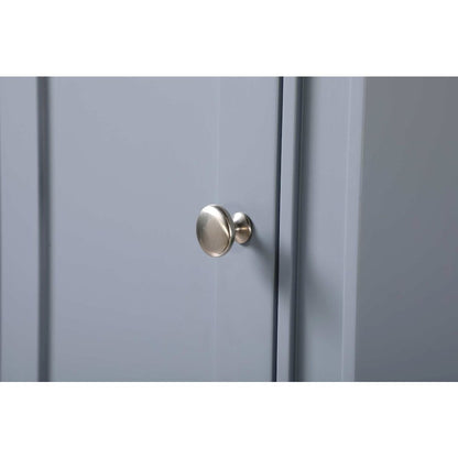16 inch Bath Storage Cabinet in Grey