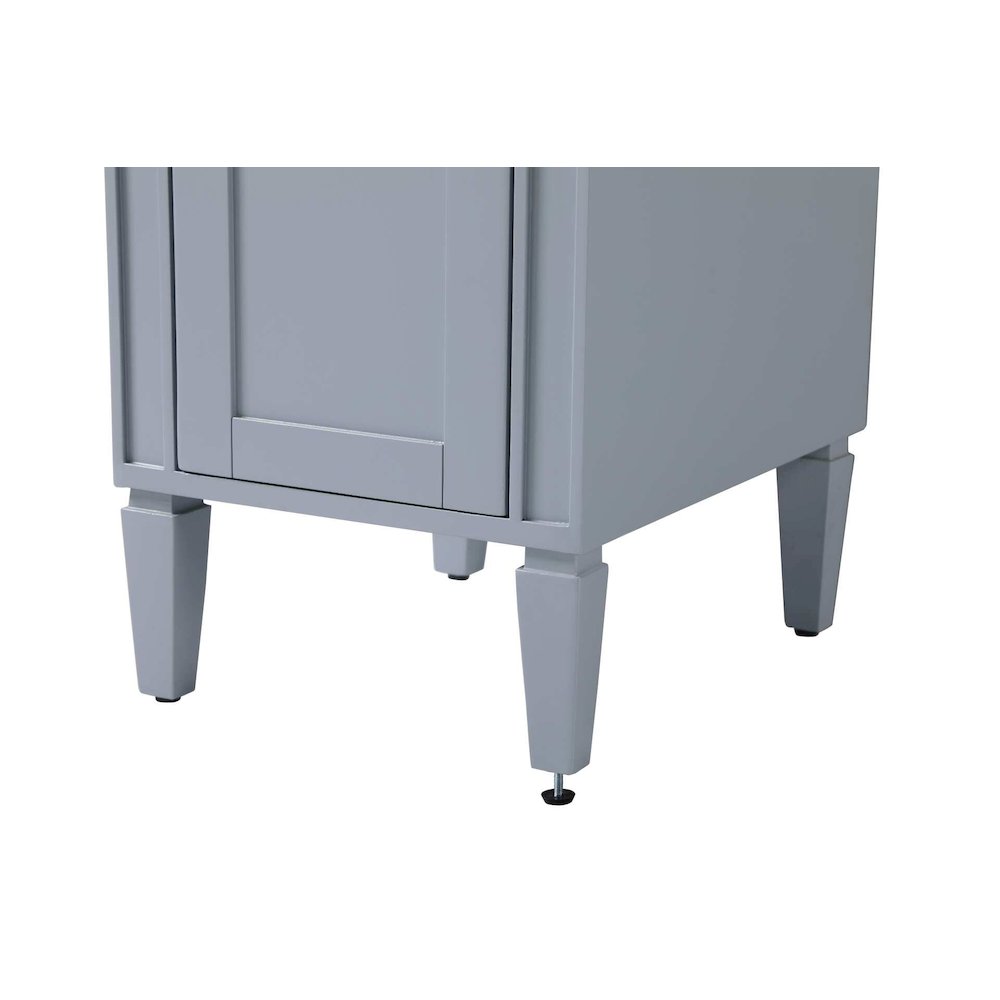 16 inch Bath Storage Cabinet in Grey