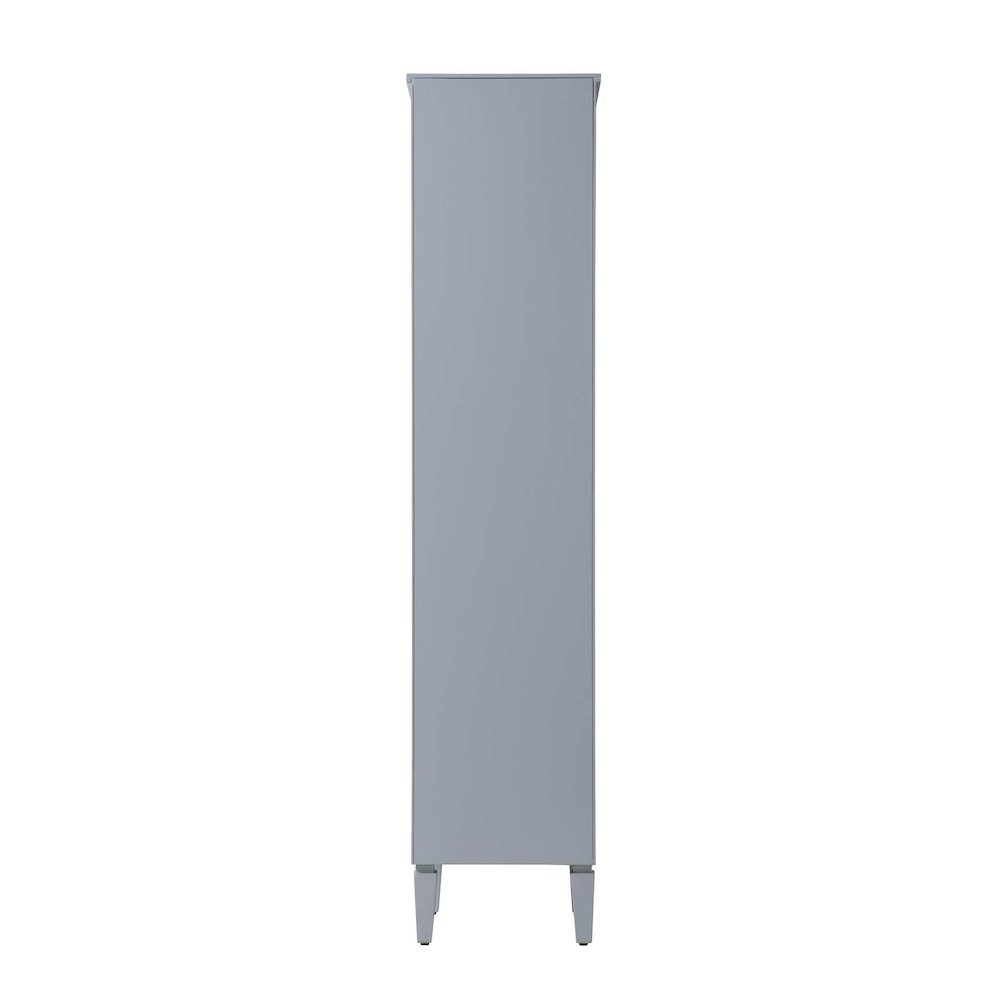 16 inch Bath Storage Cabinet in Grey