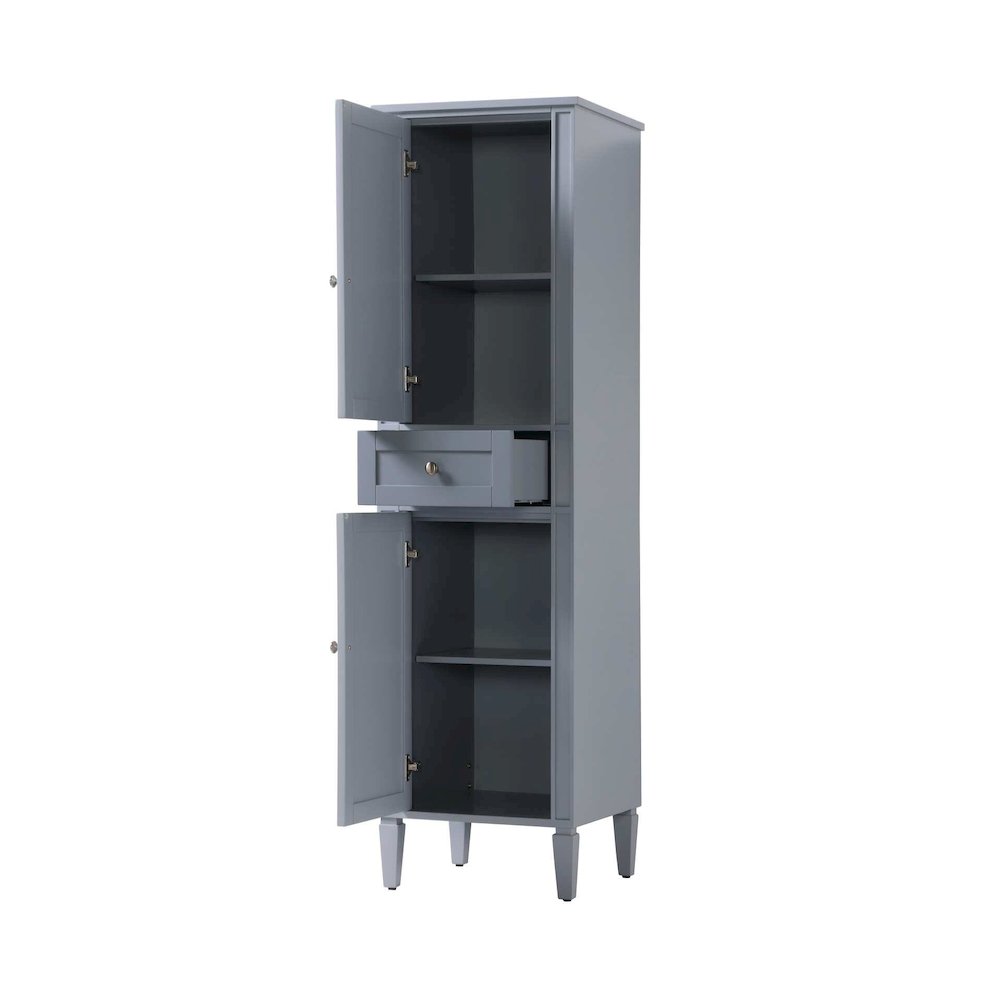 20 inch Bath Storage Cabinet in Grey