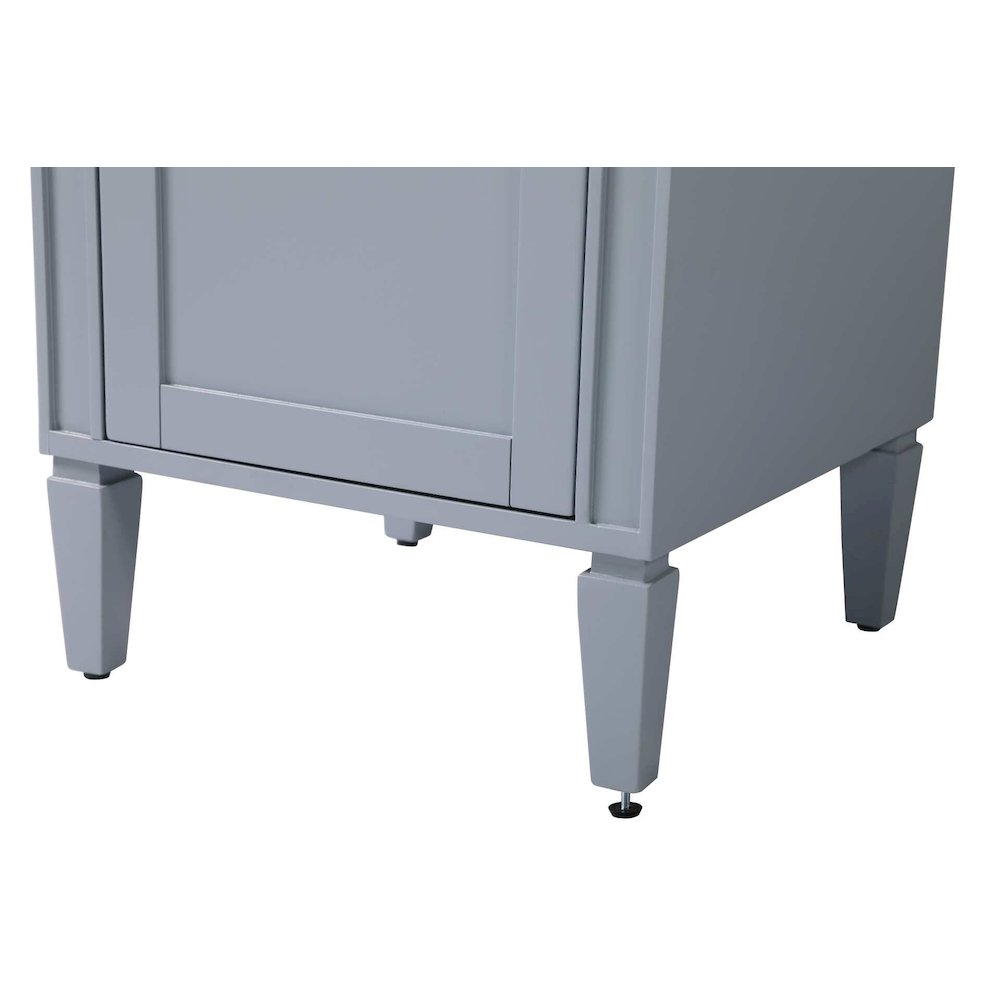 20 inch Bath Storage Cabinet in Grey