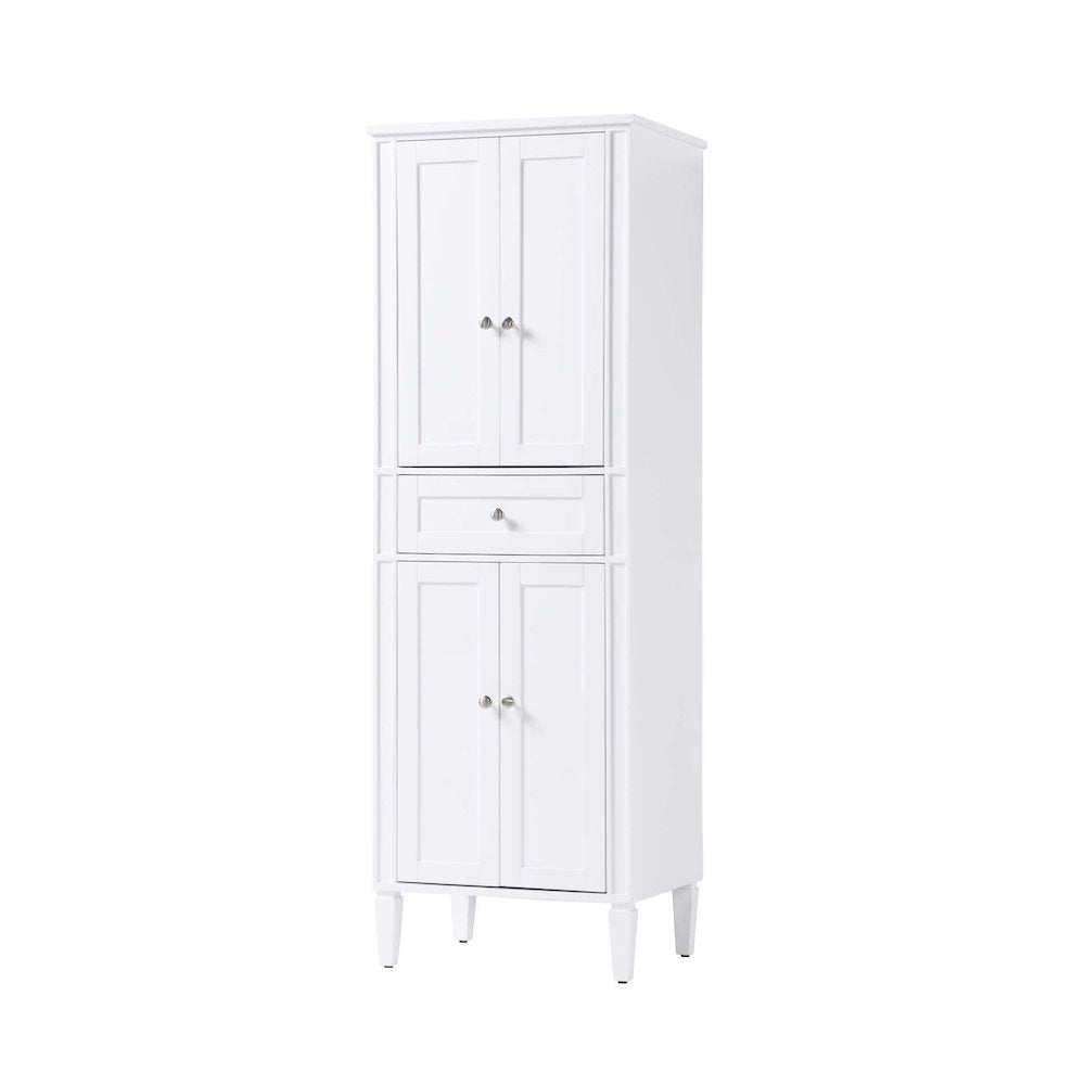 24 inch Bath Storage Cabinet in White