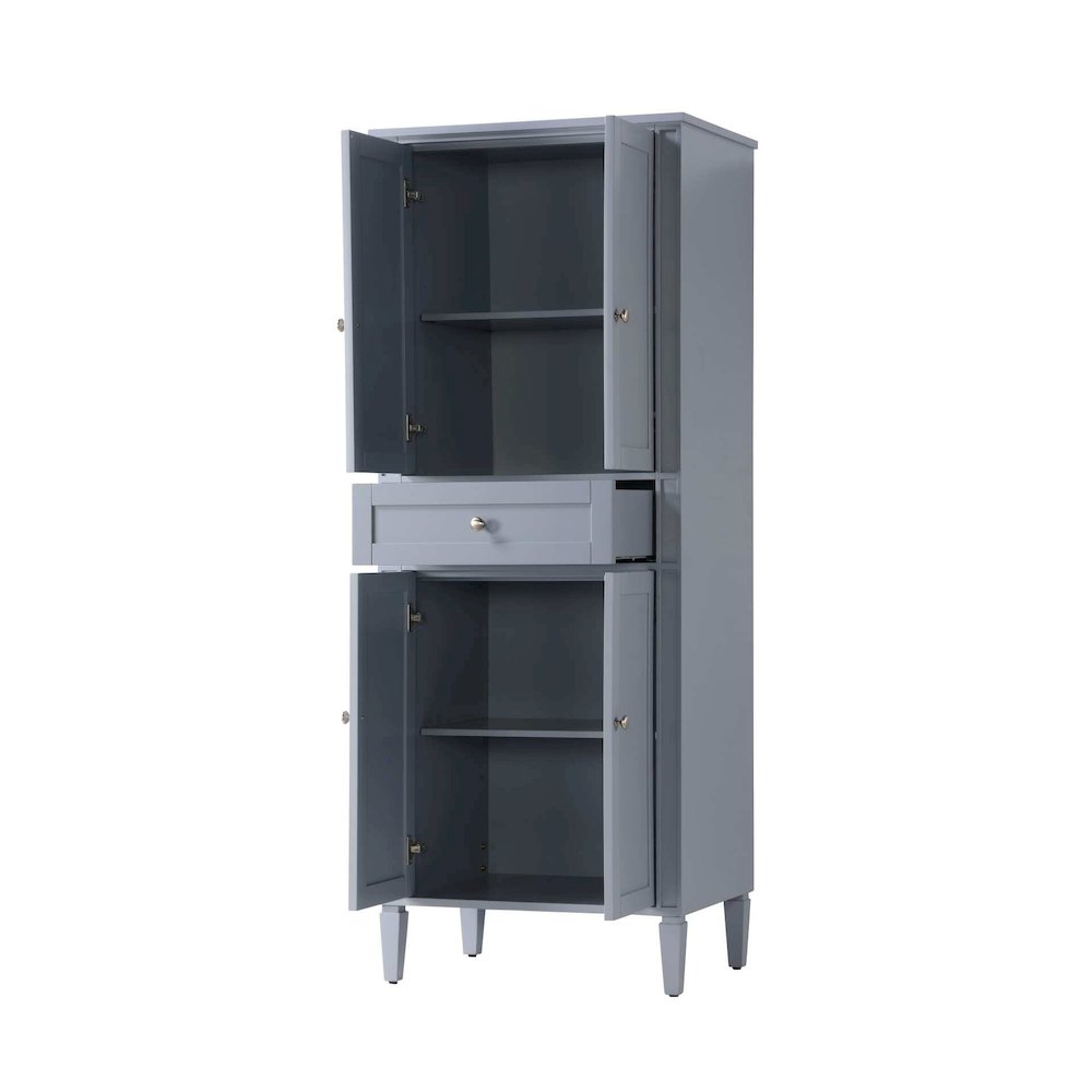 28 inch Bath Storage Cabinet in Grey