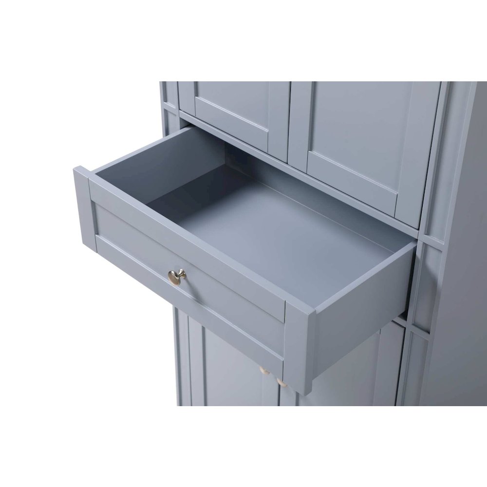 28 inch Bath Storage Cabinet in Grey