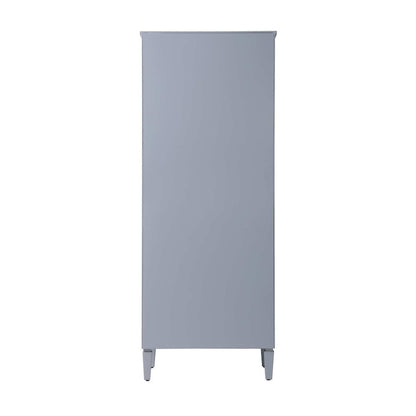 28 inch Bath Storage Cabinet in Grey