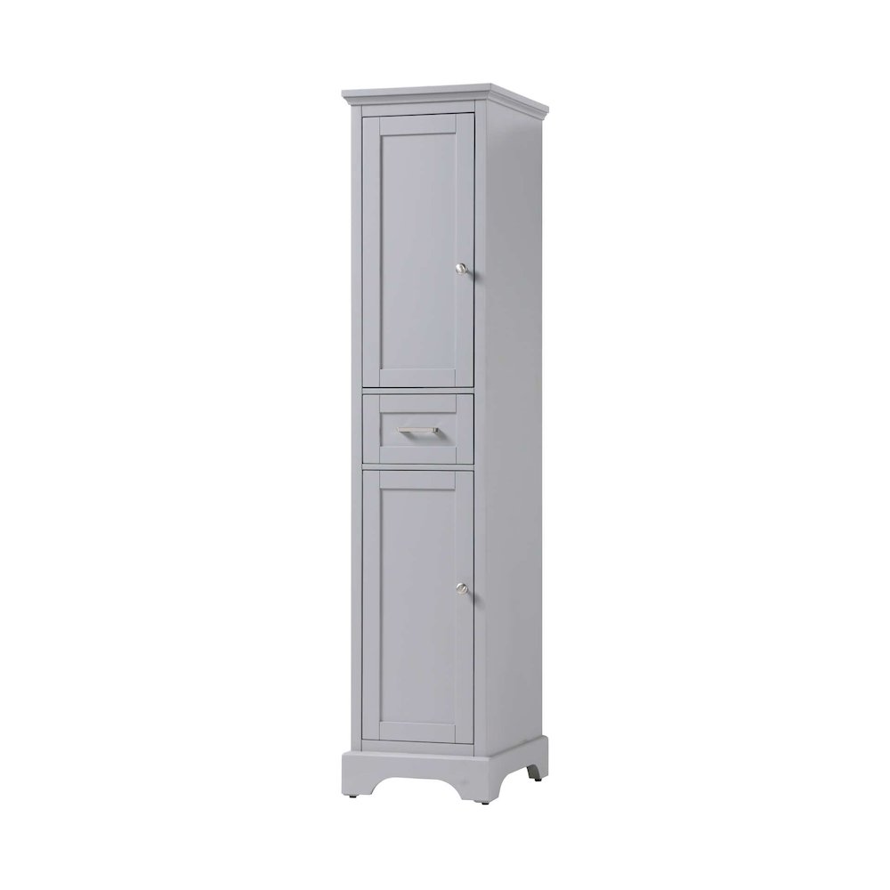 16 inch Bath Storage Cabinet in Grey