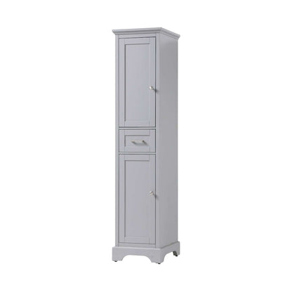 16 inch Bath Storage Cabinet in Grey