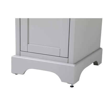 16 inch Bath Storage Cabinet in Grey