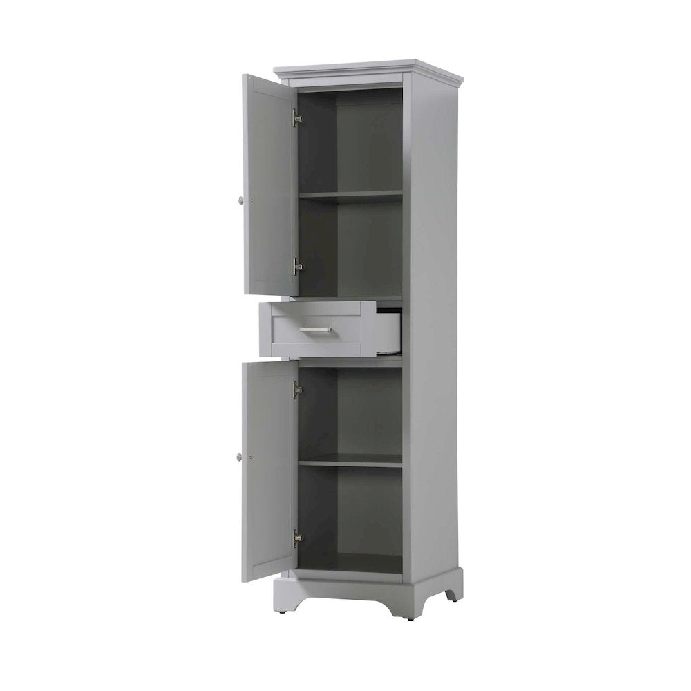 20 inch Bath Storage Cabinet in Grey