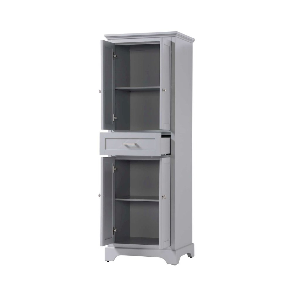 24 inch Bath Storage Cabinet in Grey