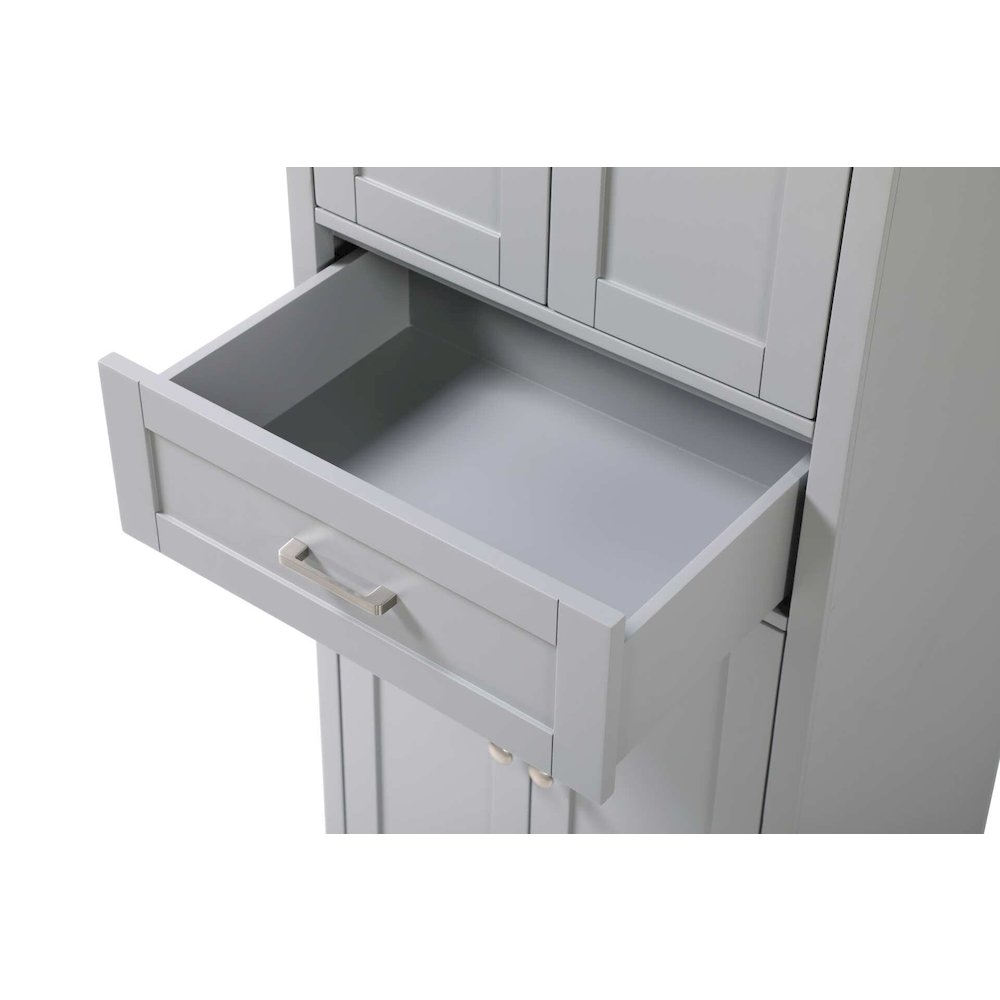 24 inch Bath Storage Cabinet in Grey