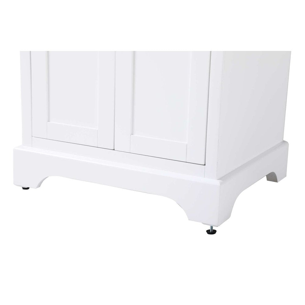24 inch Bath Storage Cabinet in White