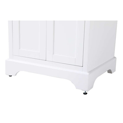 24 inch Bath Storage Cabinet in White