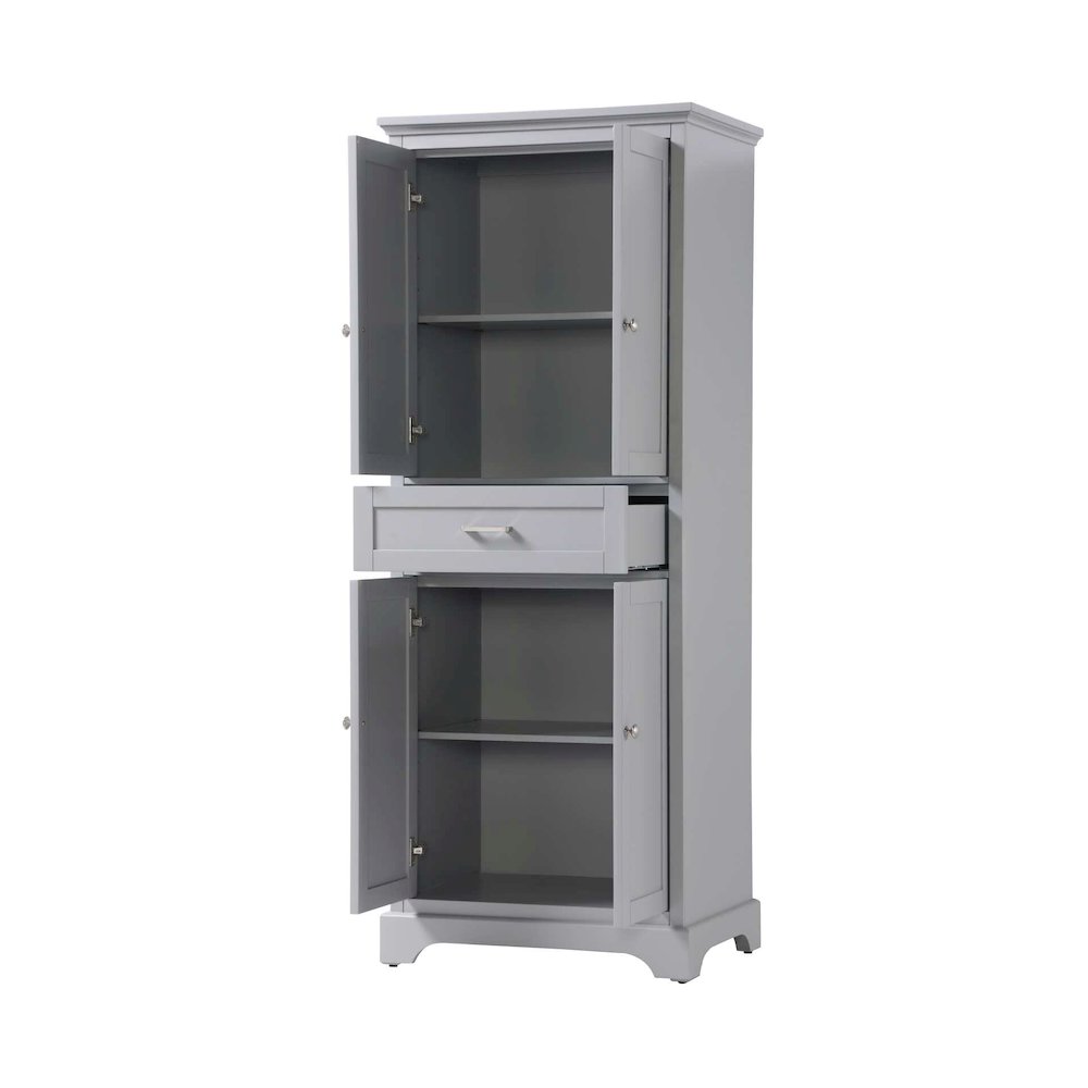 28 inch Bath Storage Cabinet in Grey