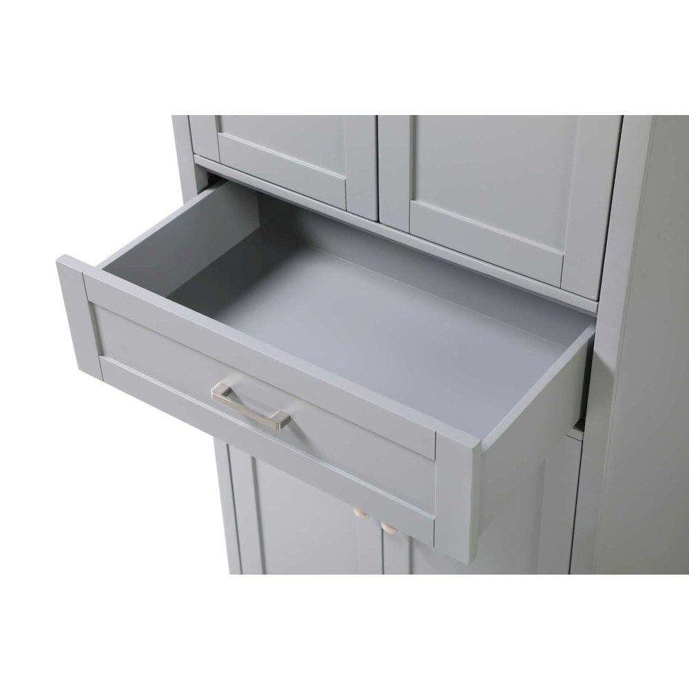 28 inch Bath Storage Cabinet in Grey