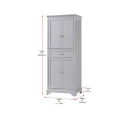 28 inch Bath Storage Cabinet in Grey
