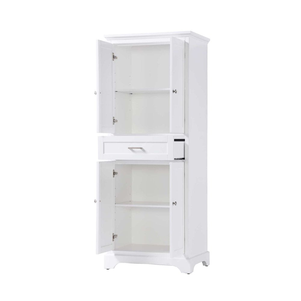 28 inch Bath Storage Cabinet in White