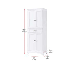 28 inch Bath Storage Cabinet in White