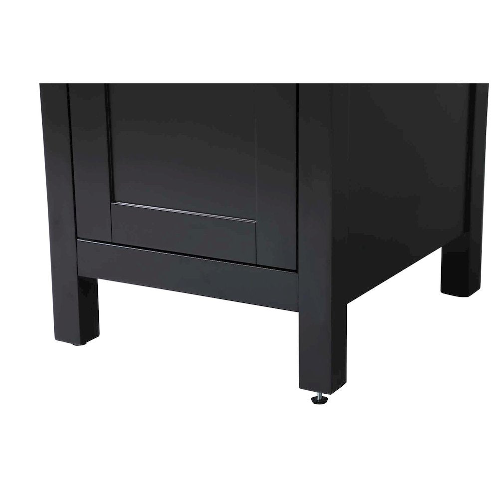 16 inch Bath Storage Cabinet in Black