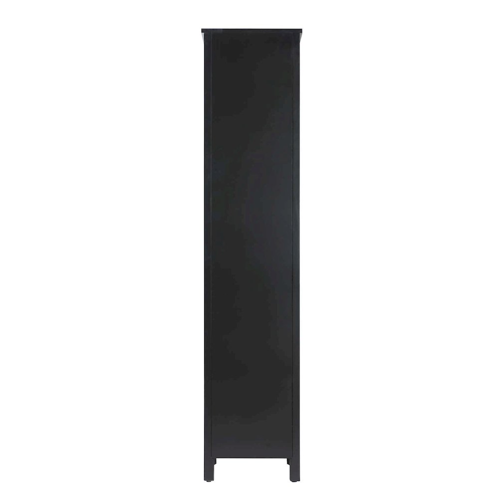 16 inch Bath Storage Cabinet in Black
