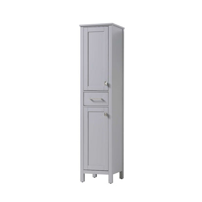 16 inch Bath Storage Cabinet in Grey