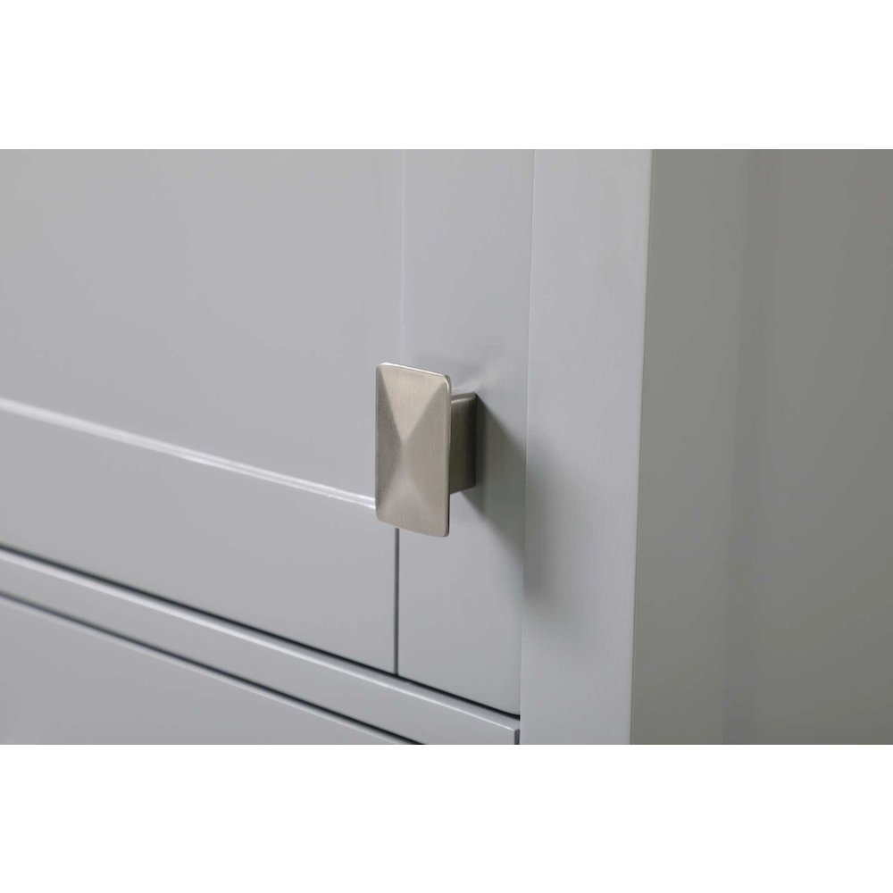 16 inch Bath Storage Cabinet in Grey