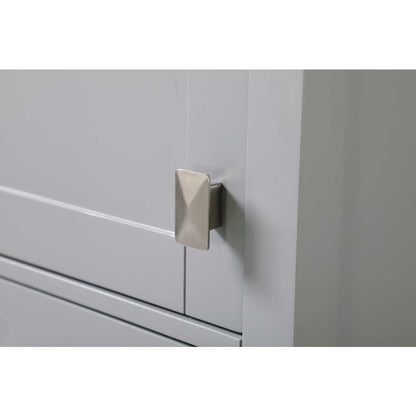 16 inch Bath Storage Cabinet in Grey