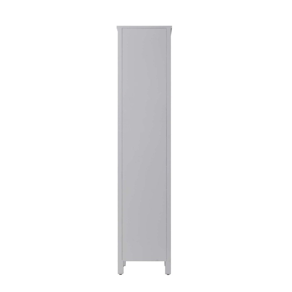 16 inch Bath Storage Cabinet in Grey
