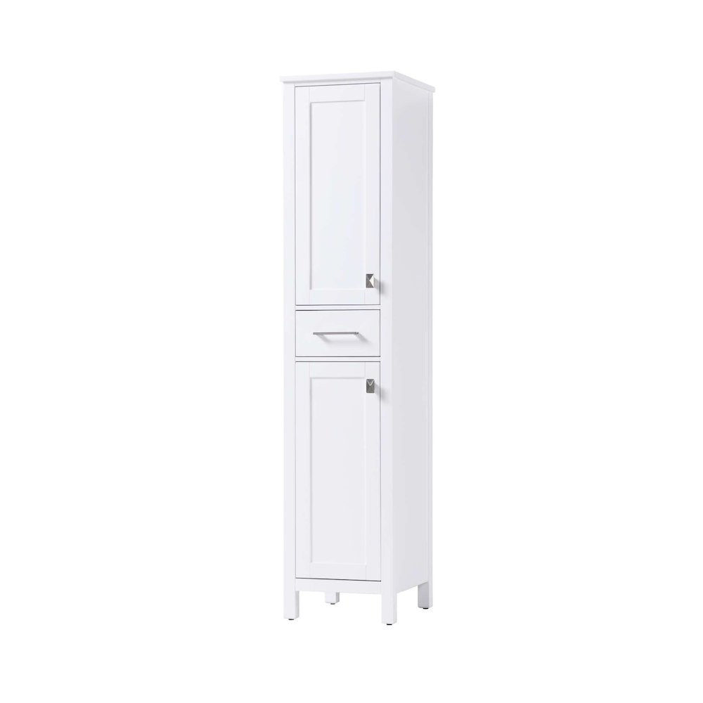 16 inch Bath Storage Cabinet in White