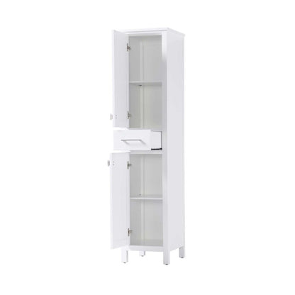 16 inch Bath Storage Cabinet in White