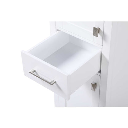 16 inch Bath Storage Cabinet in White