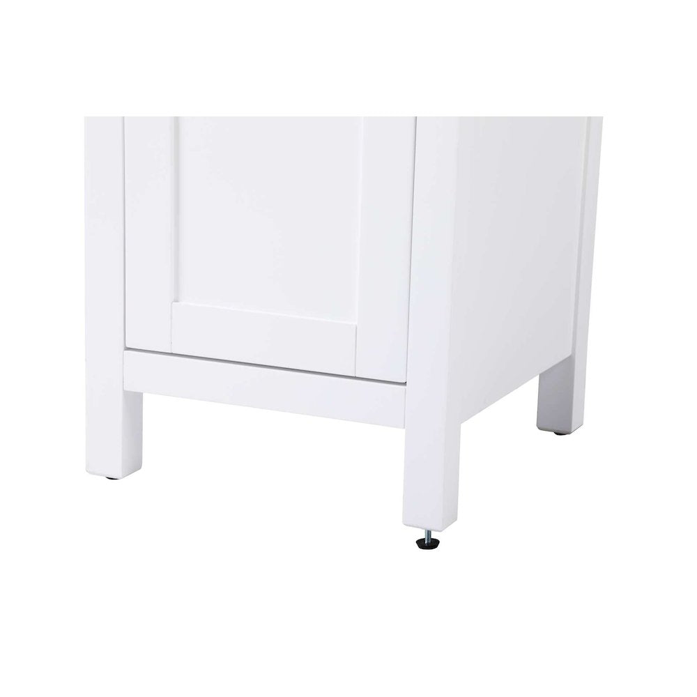 16 inch Bath Storage Cabinet in White