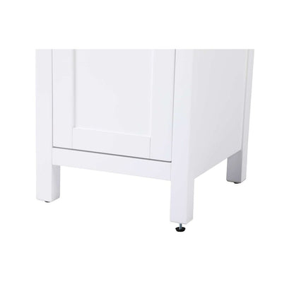 16 inch Bath Storage Cabinet in White