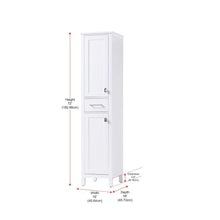 16 inch Bath Storage Cabinet in White