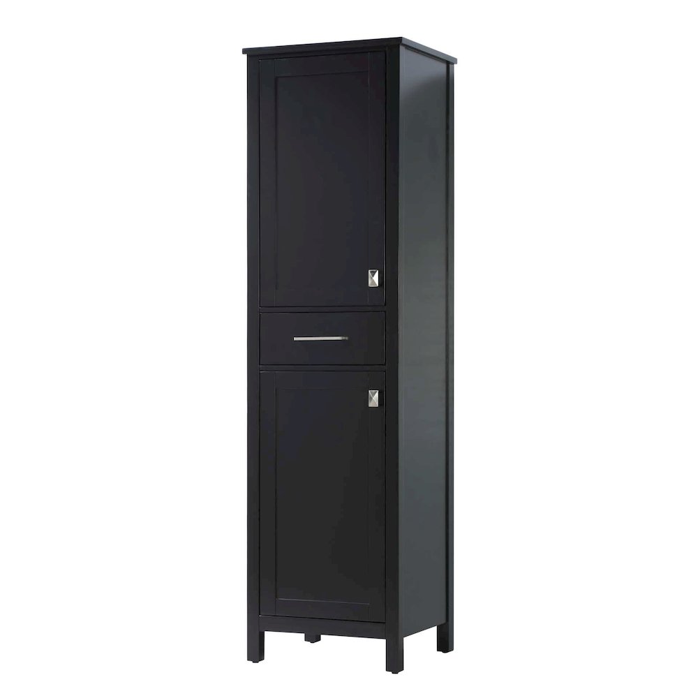20 inch Bath Storage Cabinet in Black