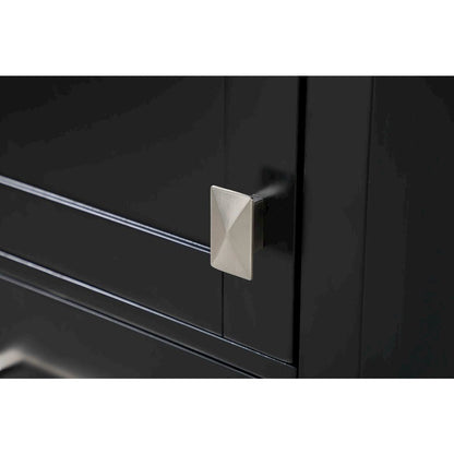 20 inch Bath Storage Cabinet in Black