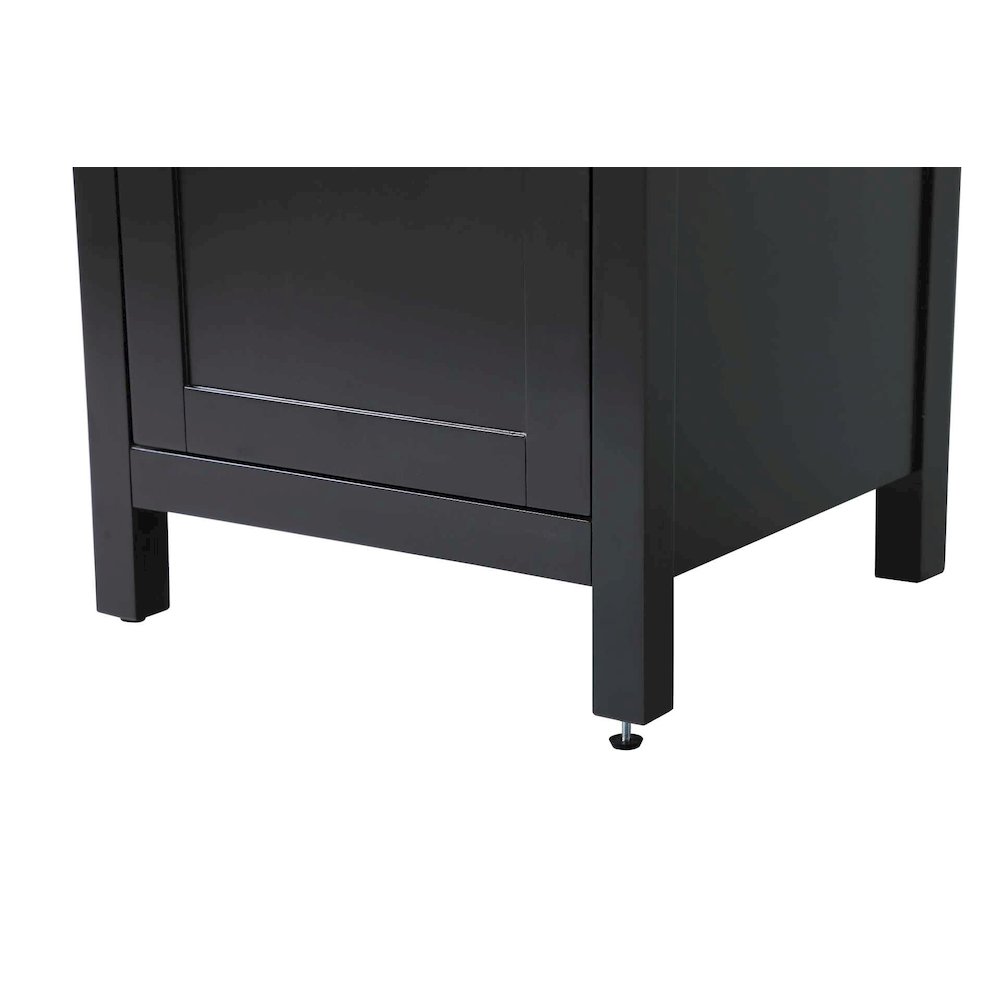 20 inch Bath Storage Cabinet in Black