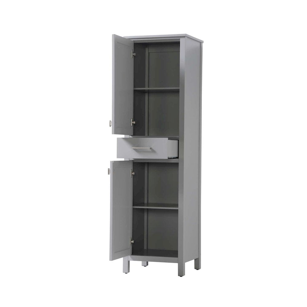 20 inch Bath Storage Cabinet in Grey